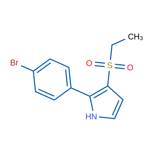 2-(4-Bromophenyl)-3-(ethylsulfonyl)-1H-pyrrole 1g