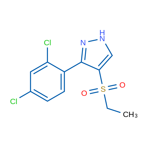 3-(2,4-Dichlorophenyl)-4-(ethylsulfonyl)-1H-pyrazole 1g