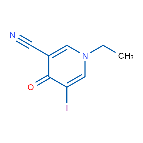 1-Ethyl-5-iodo-4-oxo-1,4-dihydropyridine-3-carbonitrile 1g