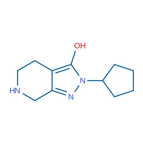 2-Cyclopentyl-4,5,6,7-tetrahydro-2H-pyrazolo[3,4-c]pyridin-3-ol 1g