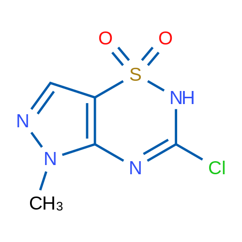 3-Chloro-5-methyl-2,5-dihydropyrazolo[3,4-e][1,2,4]thiadiazine 1,1-dioxide 1g