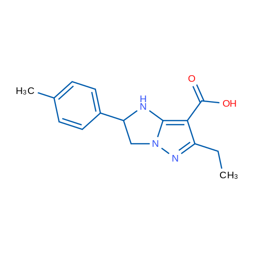 6-Ethyl-2-(p-tolyl)-2,3-dihydro-1H-imidazo[1,2-b]pyrazole-7-carboxylic acid 1g