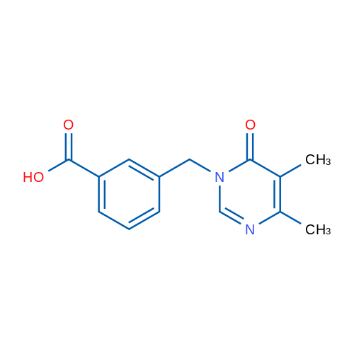 3-((4,5-Dimethyl-6-oxopyrimidin-1(6H)-yl)methyl)benzoic acid 1g