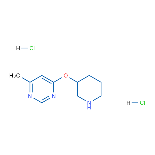 4-Methyl-6-(piperidin-3-yloxy)pyrimidine dihydrochloride 1g
