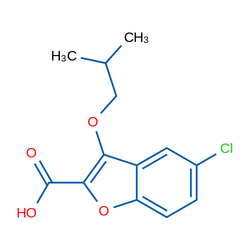 5-Chloro-3-isobutoxybenzofuran-2-carboxylic acid 1g