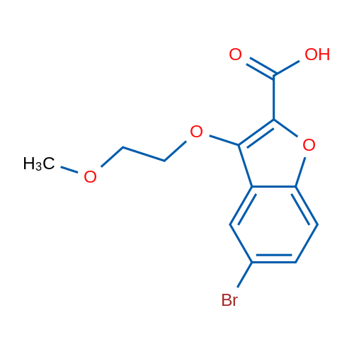 5-Bromo-3-(2-methoxyethoxy)benzofuran-2-carboxylic acid 1g