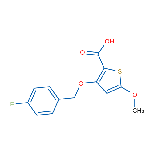 3-((4-Fluorobenzyl)oxy)-5-methoxythiophene-2-carboxylic acid 1g