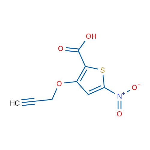 5-Nitro-3-(prop-2-yn-1-yloxy)thiophene-2-carboxylic acid 1g