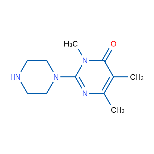 3,5,6-Trimethyl-2-(piperazin-1-yl)pyrimidin-4(3H)-one 1g