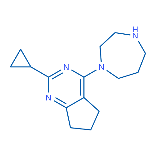 2-Cyclopropyl-4-(1,4-diazepan-1-yl)-6,7-dihydro-5H-cyclopenta[d]pyrimidine 1g