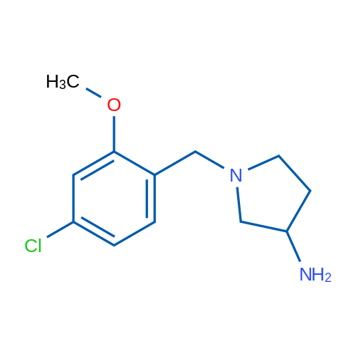 1-(4-Chloro-2-methoxybenzyl)pyrrolidin-3-amine 1g