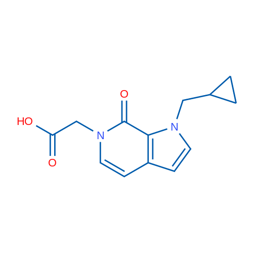 2-(1-(Cyclopropylmethyl)-7-oxo-1H-pyrrolo[2,3-c]pyridin-6(7H)-yl)acetic acid 1g
