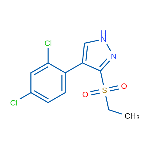 4-(2,4-Dichlorophenyl)-3-(ethylsulfonyl)-1H-pyrazole 1g