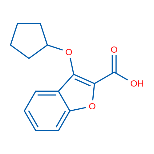 3-(Cyclopentyloxy)benzofuran-2-carboxylic acid 1g