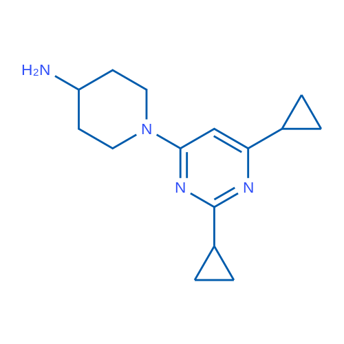1-(2,6-Dicyclopropylpyrimidin-4-yl)piperidin-4-amine 1g