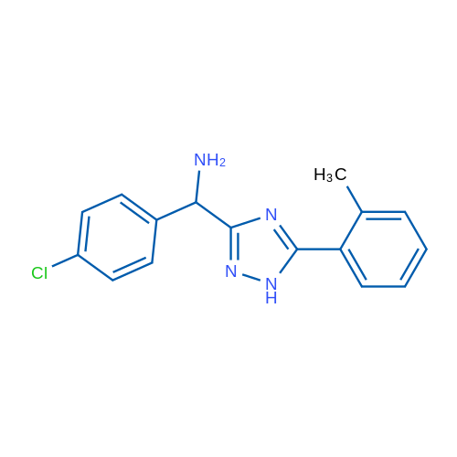 (4-Chlorophenyl)(5-(o-tolyl)-1H-1,2,4-triazol-3-yl)methanamine 1g