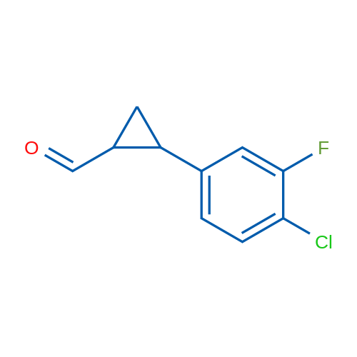 2-(4-Chloro-3-fluorophenyl)cyclopropanecarbaldehyde 1g