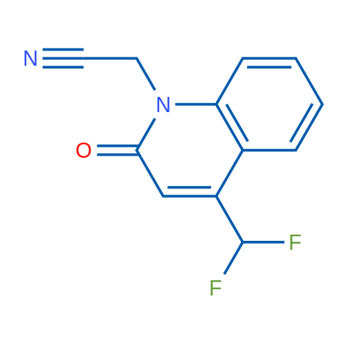2-(4-(Difluoromethyl)-2-oxoquinolin-1(2H)-yl)acetonitrile 1g