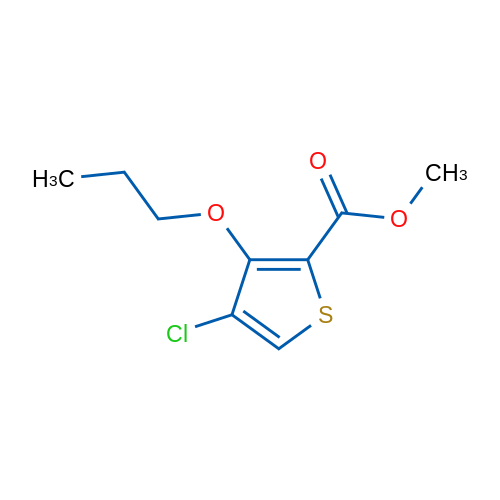 Methyl 4-chloro-3-propoxythiophene-2-carboxylate 1g