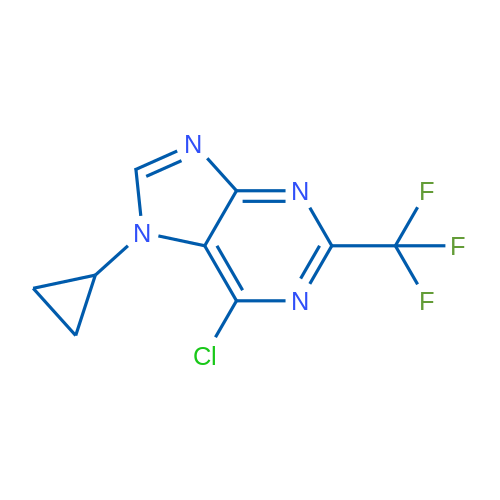 6-Chloro-7-cyclopropyl-2-(trifluoromethyl)-7H-purine 1g