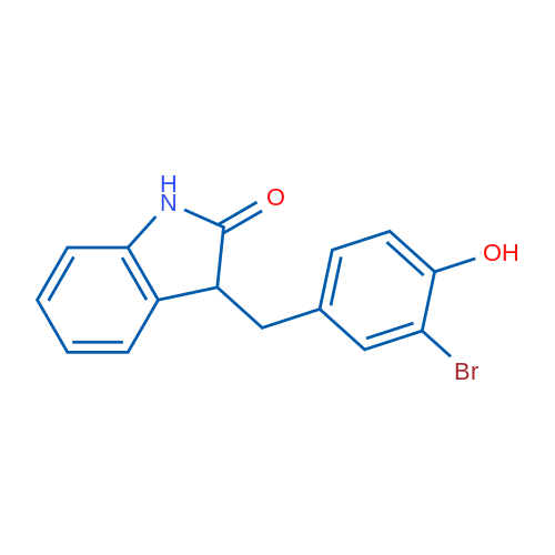 3-(3-Bromo-4-hydroxybenzyl)indolin-2-one 1g