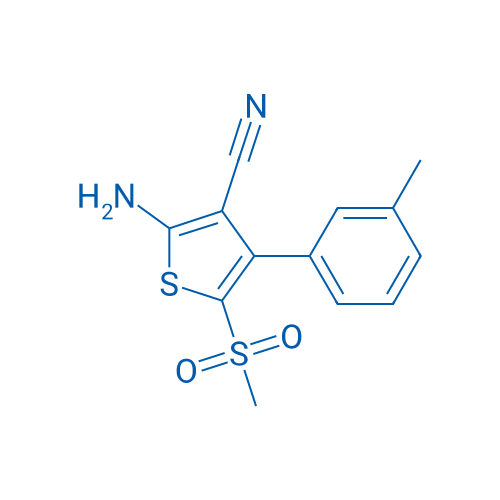 2-Amino-5-(methylsulfonyl)-4-(m-tolyl)thiophene-3-carbonitrile 1g