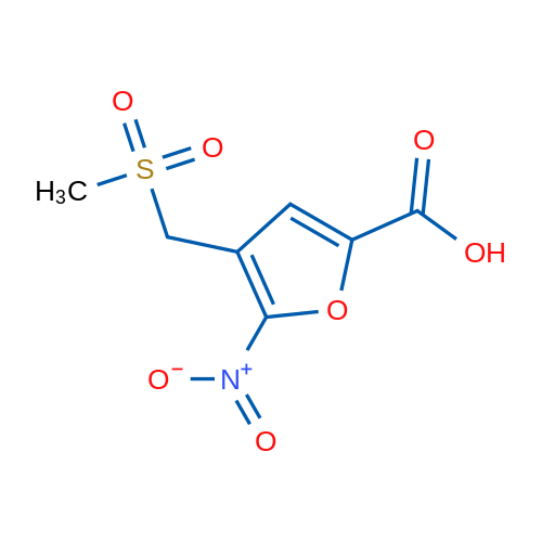 4-((Methylsulfonyl)methyl)-5-nitrofuran-2-carboxylic acid 1g