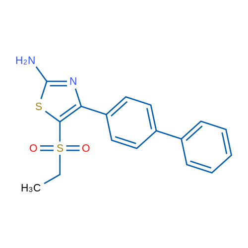 4-([1,1'-Biphenyl]-4-yl)-5-(ethylsulfonyl)thiazol-2-amine 1g