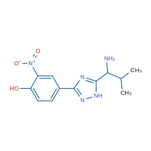 4-(5-(1-Amino-2-methylpropyl)-1H-1,2,4-triazol-3-yl)-2-nitrophenol 1g