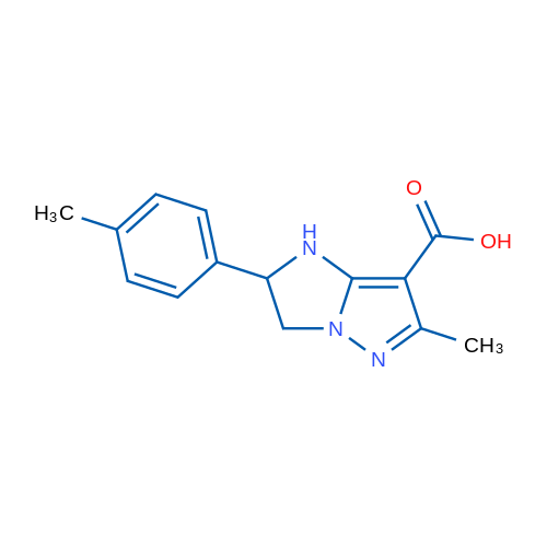 6-Methyl-2-(p-tolyl)-2,3-dihydro-1H-imidazo[1,2-b]pyrazole-7-carboxylic acid 1g