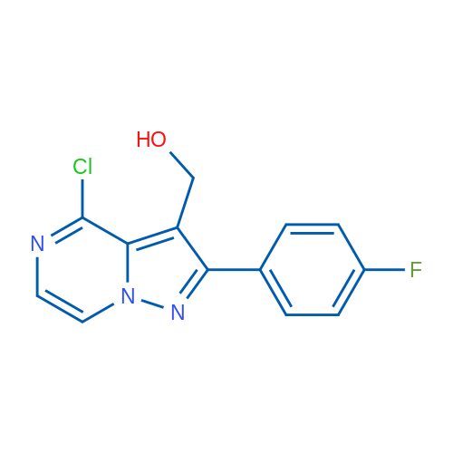 (4-Chloro-2-(4-fluorophenyl)pyrazolo[1,5-a]pyrazin-3-yl)methanol 1g