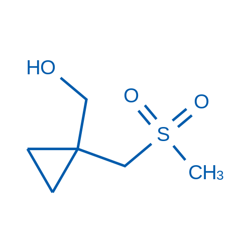 (1-((Methylsulfonyl)methyl)cyclopropyl)methanol 100mg