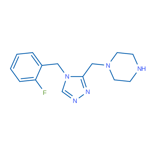 1-((4-(2-Fluorobenzyl)-4H-1,2,4-triazol-3-yl)methyl)piperazine 1g
