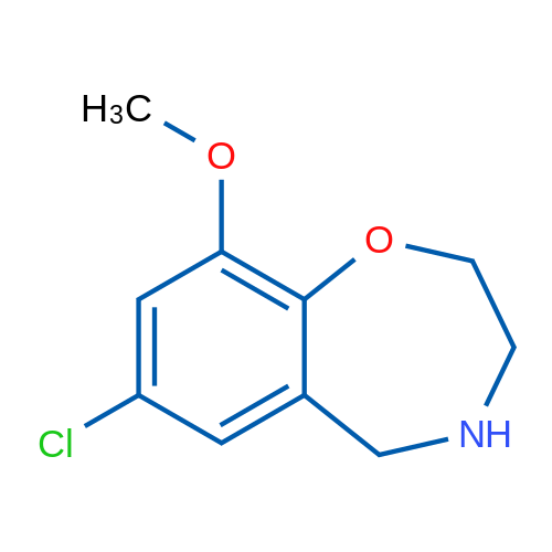 7-Chloro-9-methoxy-2,3,4,5-tetrahydrobenzo[f][1,4]oxazepine 1g