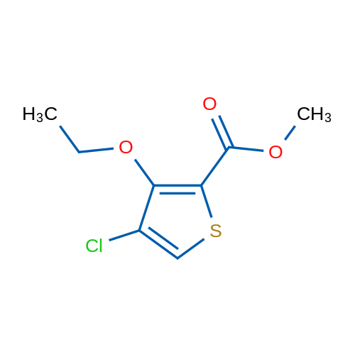 Methyl 4-chloro-3-ethoxythiophene-2-carboxylate 1g