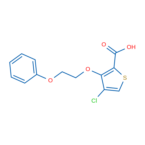 4-Chloro-3-(2-phenoxyethoxy)thiophene-2-carboxylic acid 1g