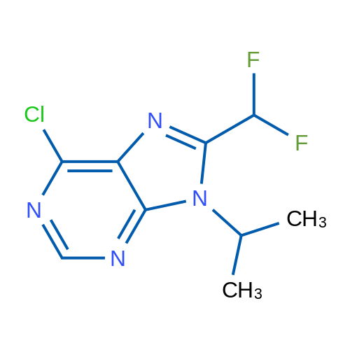 6-Chloro-8-(difluoromethyl)-9-isopropyl-9H-purine 1g