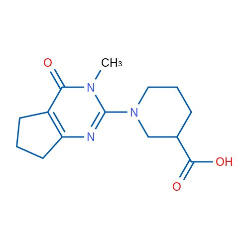 1-(3-Methyl-4-oxo-4,5,6,7-tetrahydro-3H-cyclopenta[d]pyrimidin-2-yl)piperidine-3-carboxylic acid 1g