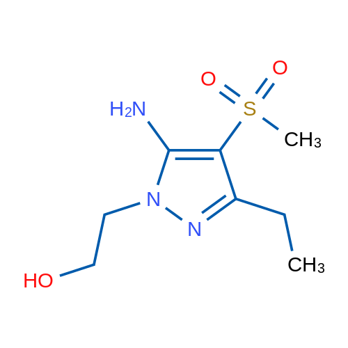 2-(5-Amino-3-ethyl-4-(methylsulfonyl)-1H-pyrazol-1-yl)ethanol 1g
