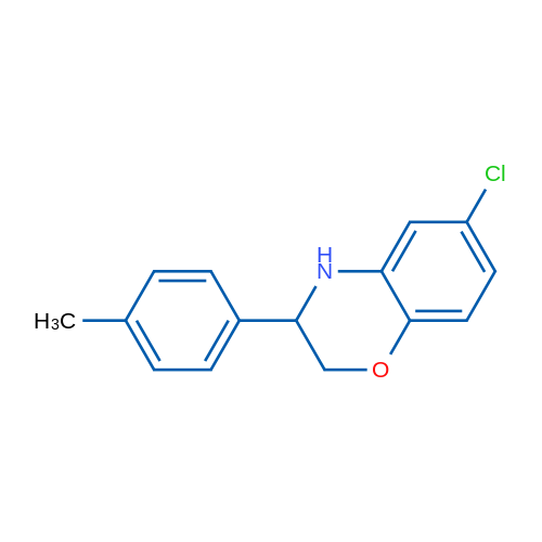 6-Chloro-3-(p-tolyl)-3,4-dihydro-2H-benzo[b][1,4]oxazine 1g