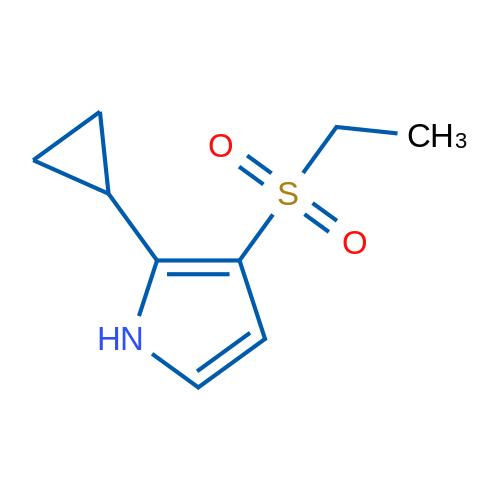 2-Cyclopropyl-3-(ethylsulfonyl)-1H-pyrrole 1g