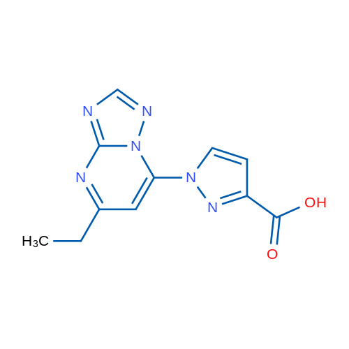 1-(5-Ethyl-[1,2,4]triazolo[1,5-a]pyrimidin-7-yl)-1H-pyrazole-3-carboxylic acid 1g