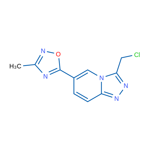 5-(3-(Chloromethyl)-[1,2,4]triazolo[4,3-a]pyridin-6-yl)-3-methyl-1,2,4-oxadiazole 1g