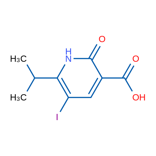 5-Iodo-6-isopropyl-2-oxo-1,2-dihydropyridine-3-carboxylic acid 1g