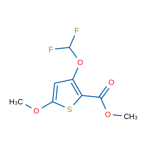 Methyl 3-(difluoromethoxy)-5-methoxythiophene-2-carboxylate 1g
