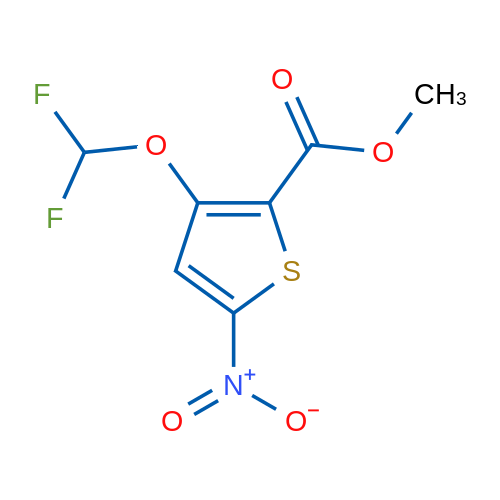 Methyl 3-(difluoromethoxy)-5-nitrothiophene-2-carboxylate 1g