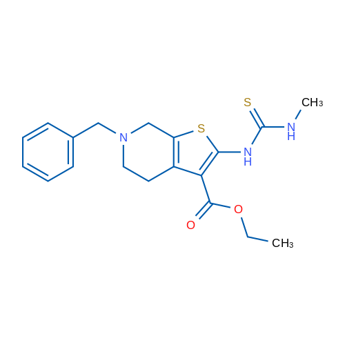 Ethyl 6-benzyl-2-(3-methylthioureido)-4,5,6,7-tetrahydrothieno[2,3-c]pyridine-3-carboxylate 5g