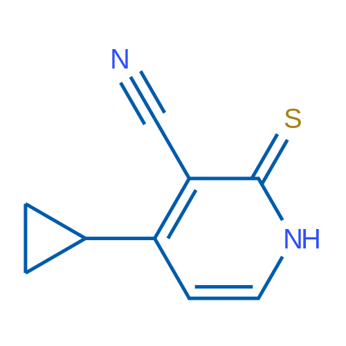 4-Cyclopropyl-2-thioxo-1,2-dihydropyridine-3-carbonitrile 1g