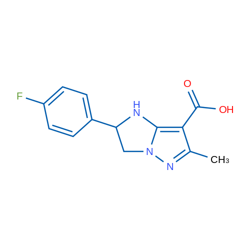 2-(4-Fluorophenyl)-6-methyl-2,3-dihydro-1H-imidazo[1,2-b]pyrazole-7-carboxylic acid 1g