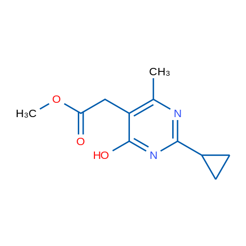 Methyl 2-(2-cyclopropyl-4-hydroxy-6-methylpyrimidin-5-yl)acetate 1g
